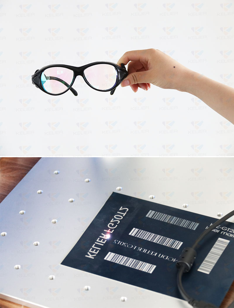 fiber laser marking machine with rotary metal photo printing machine qr code laser printer