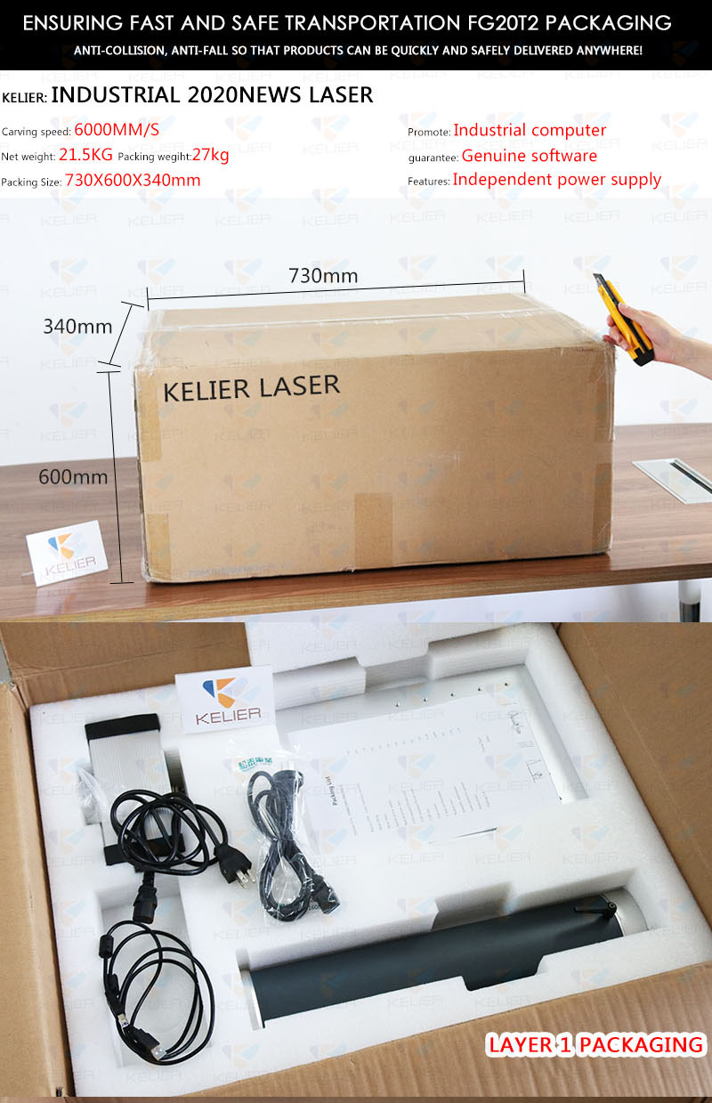 fiber laser marking machine with rotary metal photo printing machine qr code laser printer