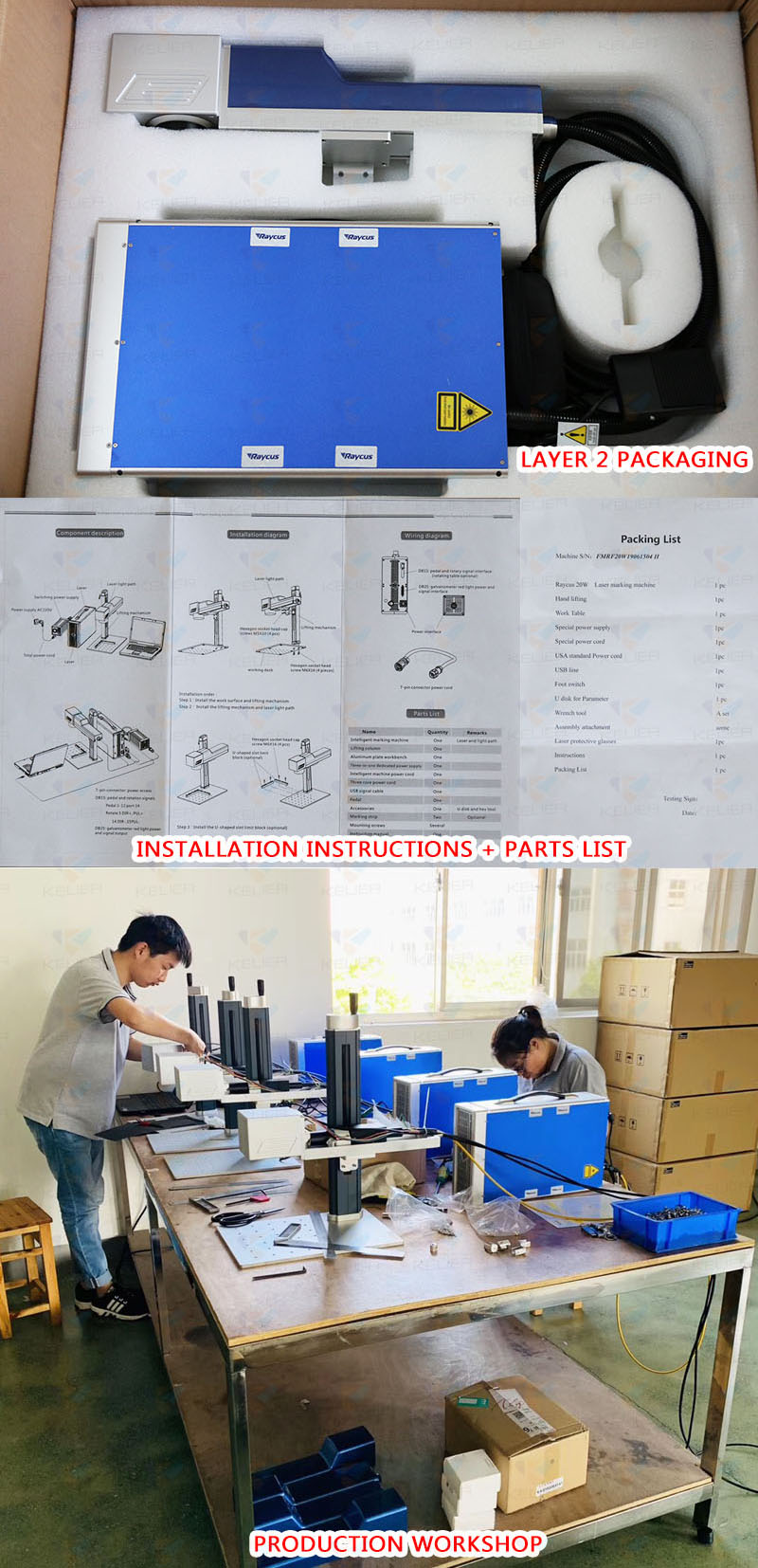 fiber laser marking machine with rotary metal photo printing machine qr code laser printer