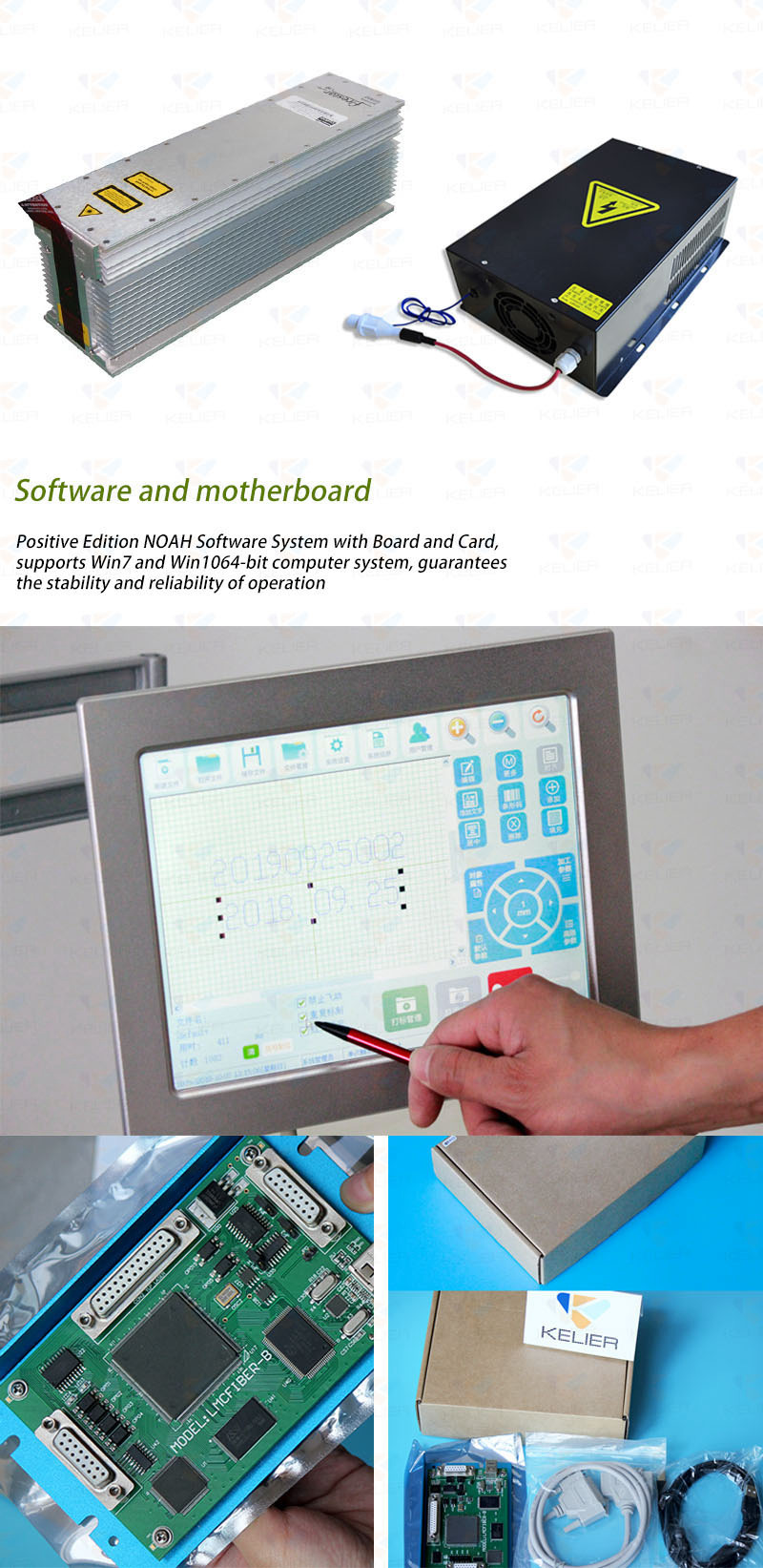 Fly online CO2 Fiber Laser Marker Machine FCF-2