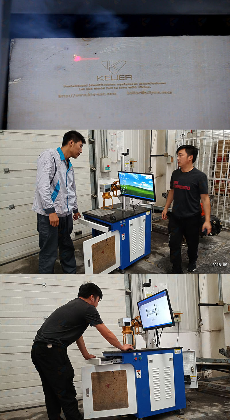 Fly online CO2 Fiber Laser Marker Machine FCF-2