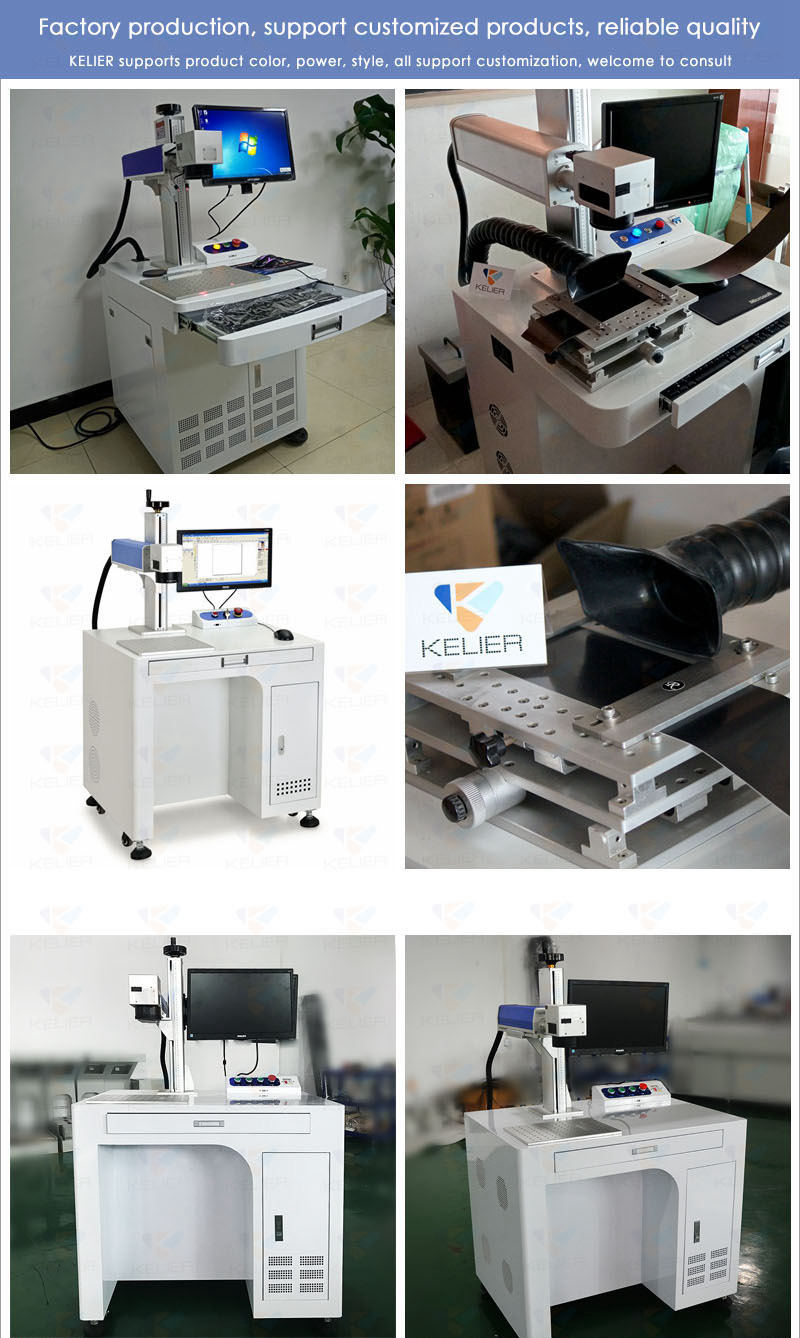 Co2 Laser Marking Engraving Machine For Leather / Plastic KELIER FC2030G-2