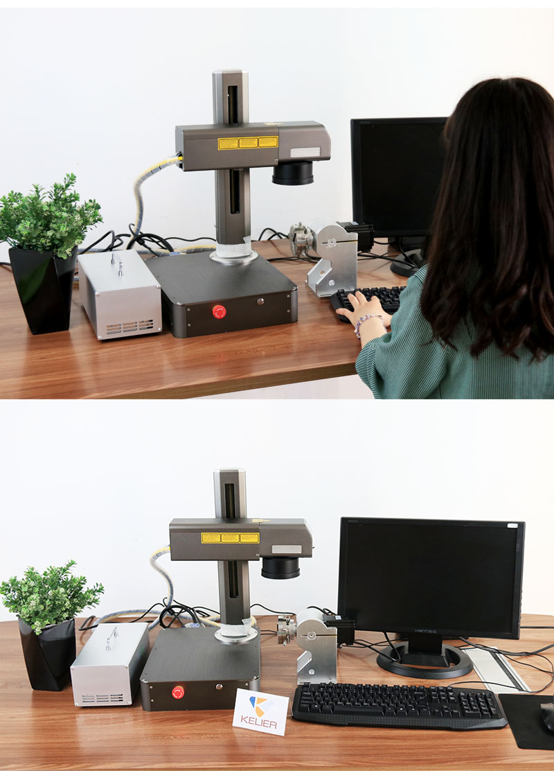Ring jewelry laser marking machine Metal Coding Date Laser