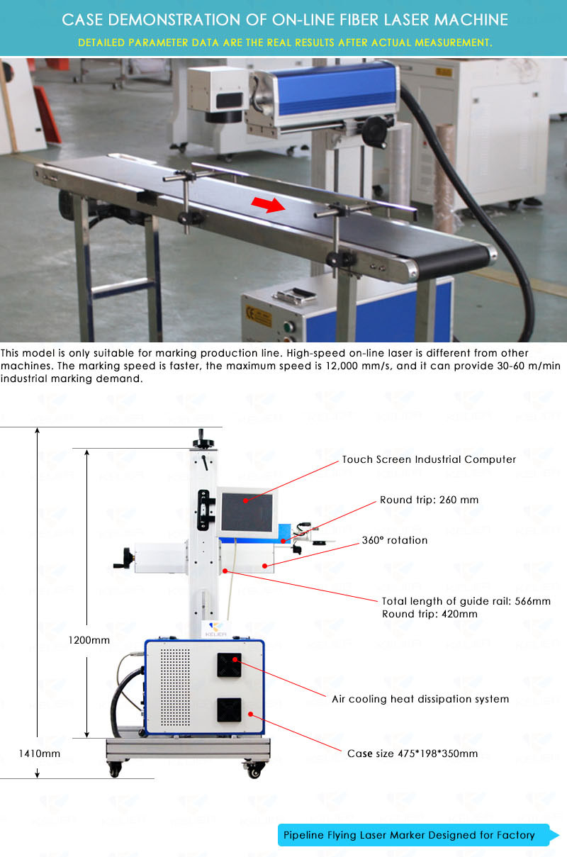 Portable laser wire marking machine parts made in china for plastic