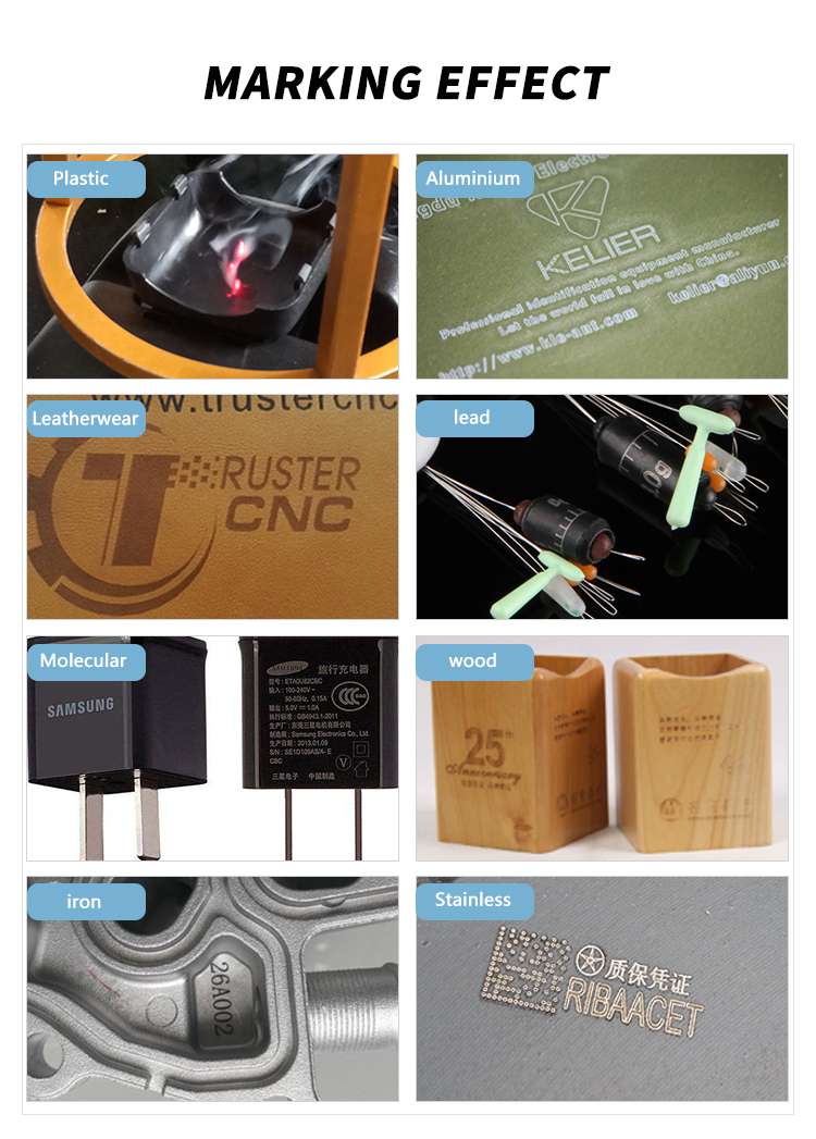 Kelier - laser wire marking machine fiber laser machine parts printer for carton Fiber laser marking machine 10