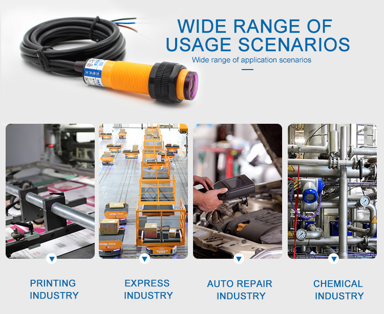 Infrared sensor photoelectric switch proximity diffuse reflection sensor NPN normally open three-wire 36V-Kelier 9