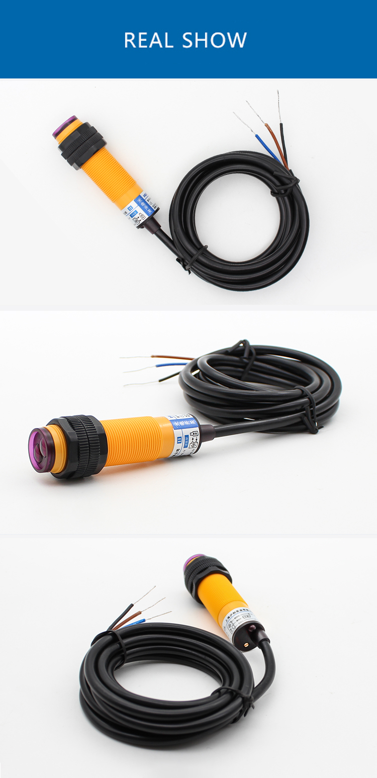 Infrared sensor photoelectric switch proximity diffuse reflection sensor NPN normally open three-wire 36V-Kelier 13