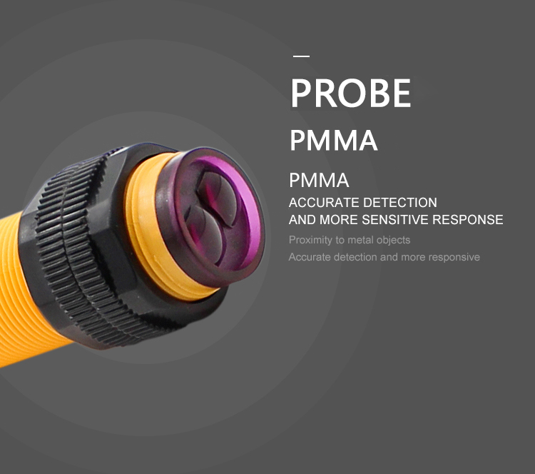 M18 photo sensor Cylindrical Photoelectric sensor 18mm Threaded Cylindrical optical proximity sensor-Kelier 12