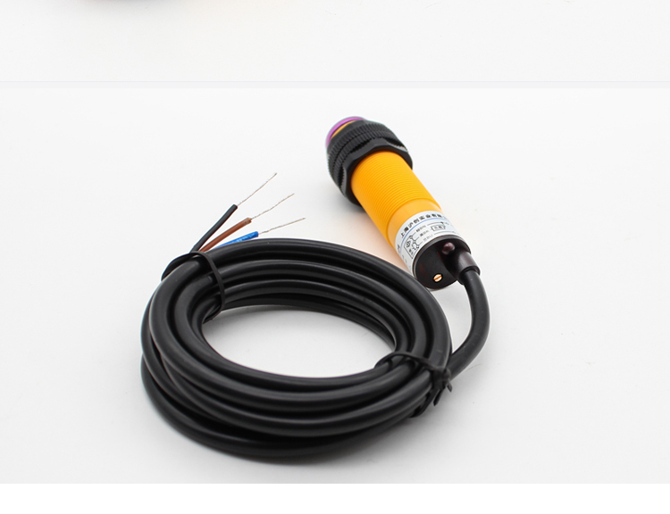 M18 photo sensor Cylindrical Photoelectric sensor 18mm Threaded Cylindrical optical proximity sensor-Kelier 14