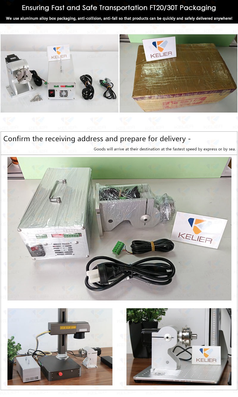 Rotary axis for fiber laser marking machine jewelry ring processing metal gold