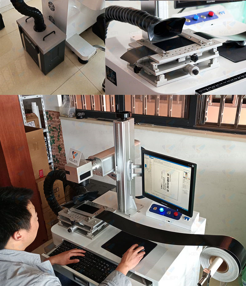 Smoke purifier for laser marking machine