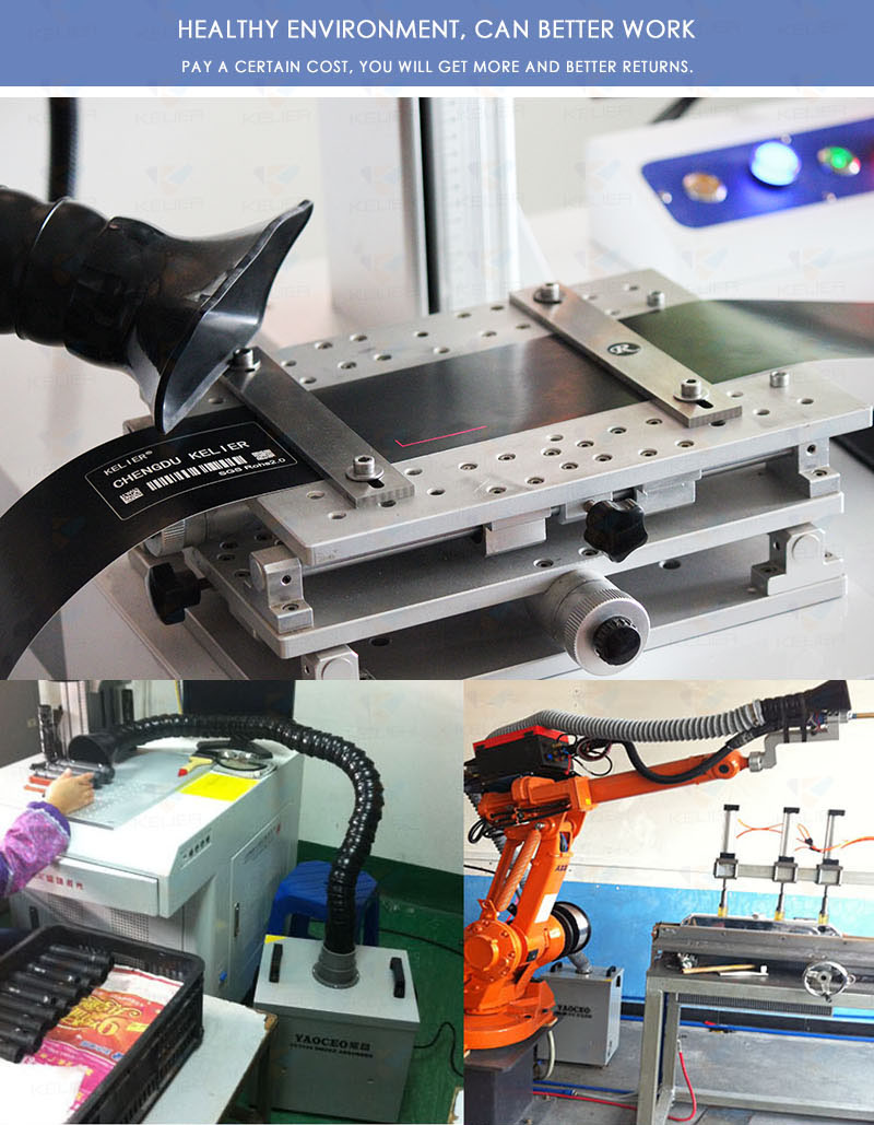Smoke purifier for laser marking machine