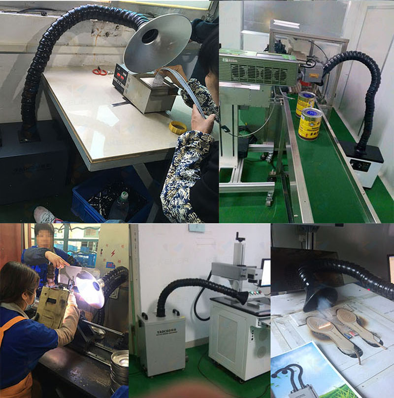 Smoke purifier for laser marking machine