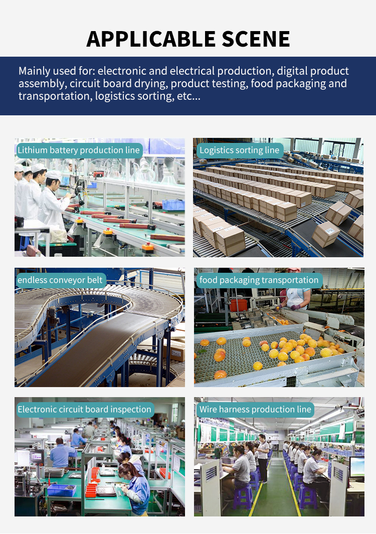 Kelier - kelier Food conveyor belt logistics sorting line express conveyor assembly line belt turning machine climbing conveyor Conveyor belt 10