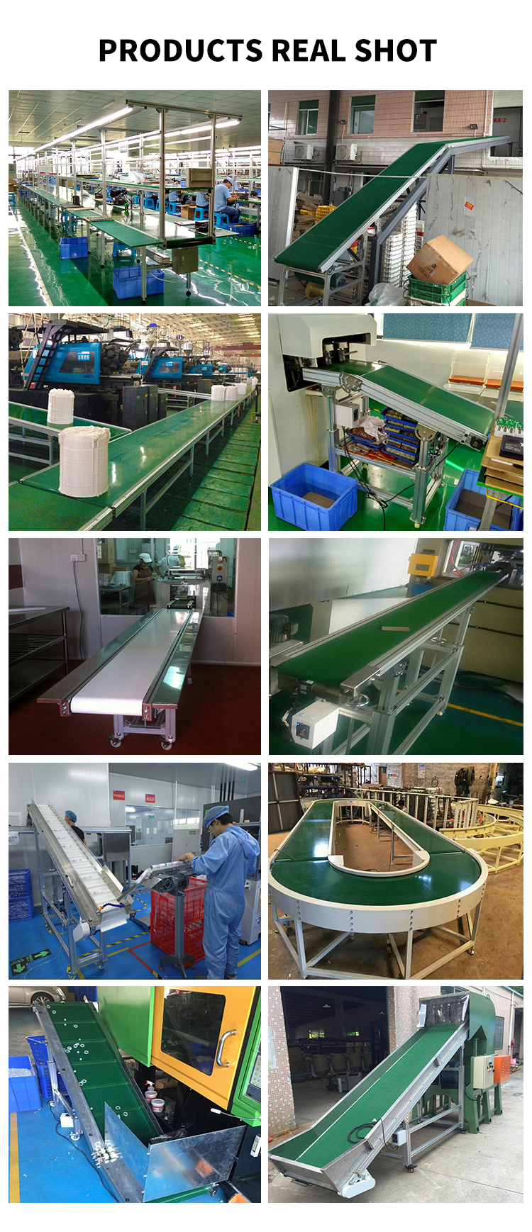 Kelier - kelier Food conveyor belt logistics sorting line express conveyor assembly line belt turning machine climbing conveyor Conveyor belt 12