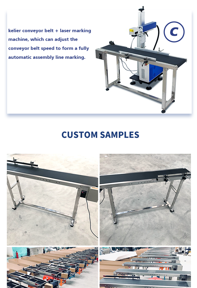 Kelier - kelier inkjet printing date time barcode Conveyor automatic stainless steel small belt conveyor for inkjet printer Conveyor belt 11