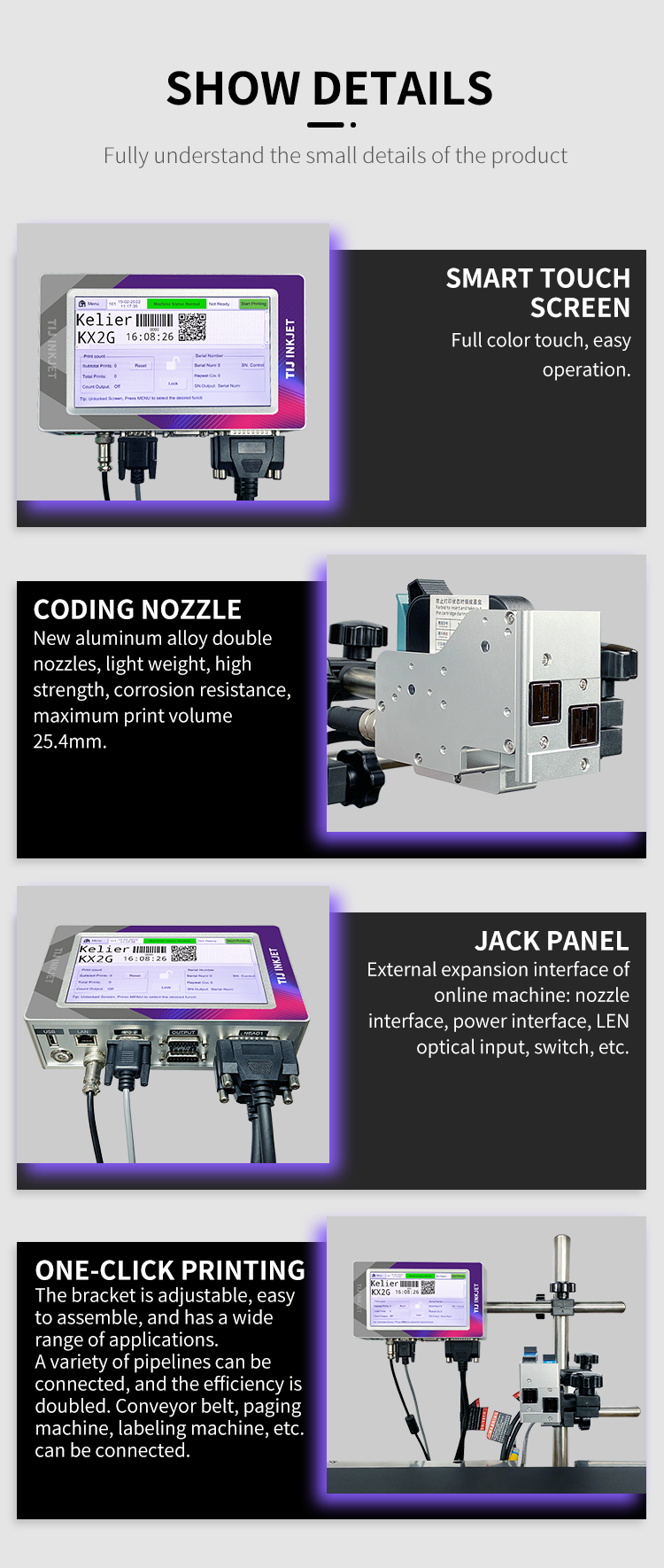 Kelier - KELIER 2022news auto coding machine Non-standard customization 14