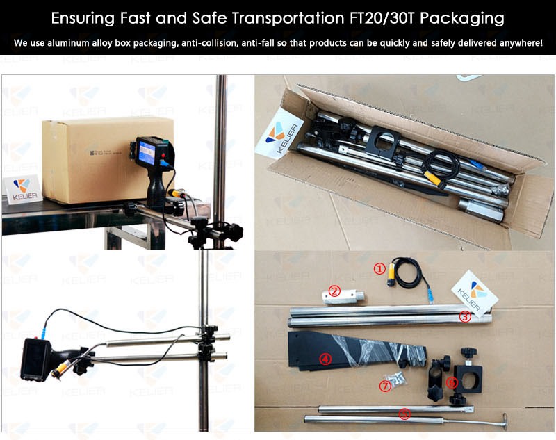 2020news Assembly line support stand  for handheld injket printer and online inkjet printer
