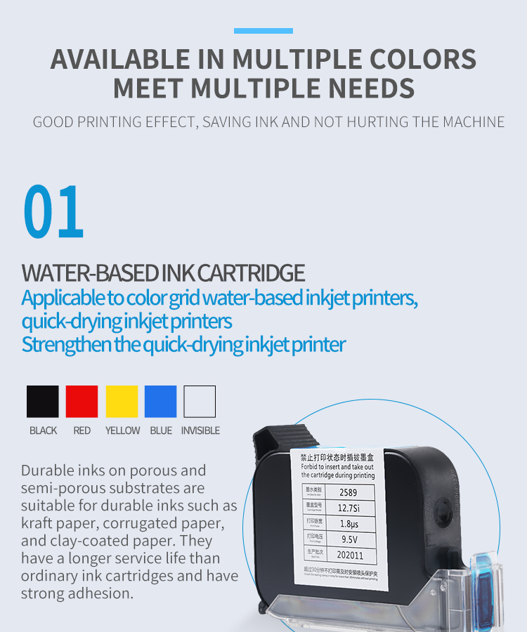 Kelier - kelier Iq800 FOL13b digital batch coding machine original imported black white tij 2.5 solvent ink cartridge Non-standard customization 14