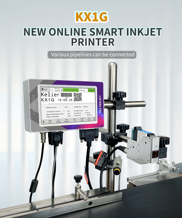 Carton code printing bottle lot number printing machine coding inkjet printer mask inkjet printer-kelier 9