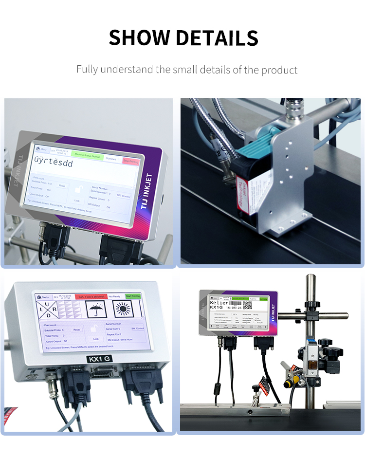 Carton code printing bottle lot number printing machine coding inkjet printer mask inkjet printer-kelier 14