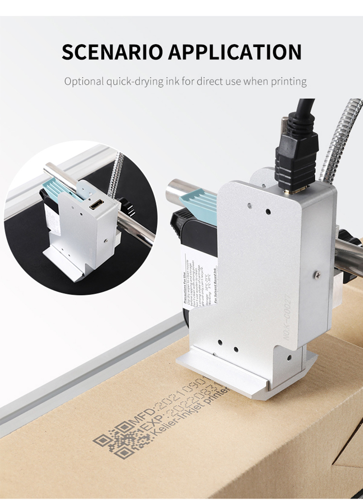 Keller Original Imported Quick-Drying Ink Cartridges IQ800 for TIJ 2.5 Inkjet Printer Nozzle 11