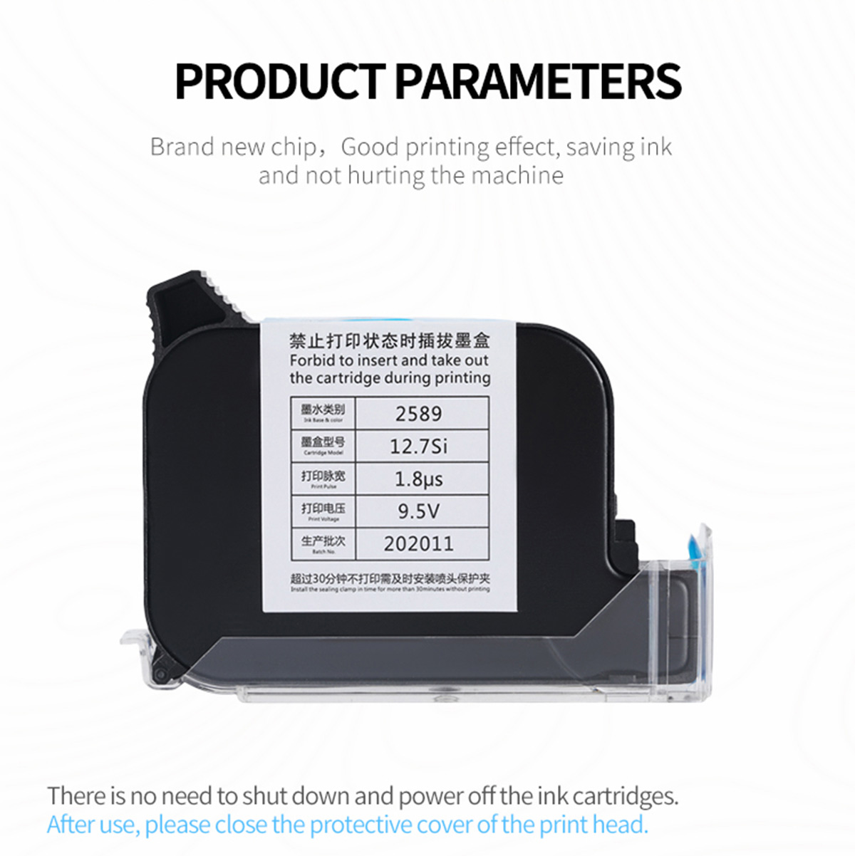 Keller Original Imported Quick-Drying Ink Cartridges IQ800 for TIJ 2.5 Inkjet Printer Nozzle 12