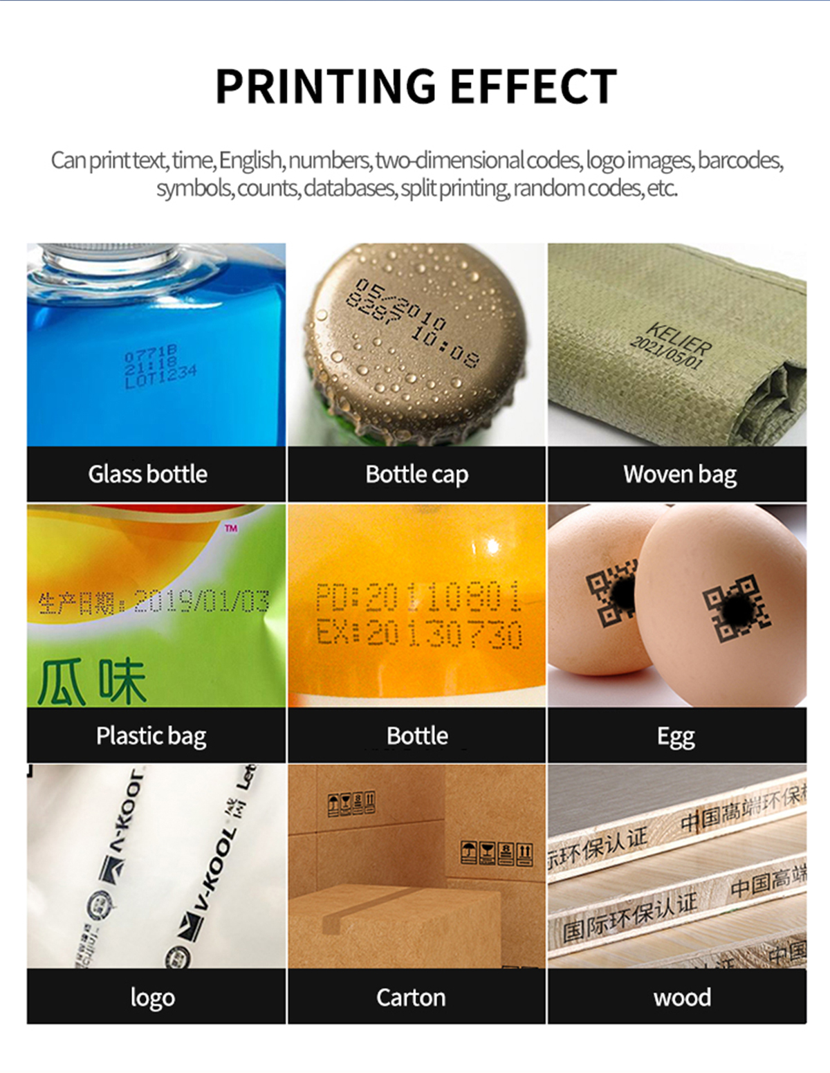 Online thermal inkjet printer printing qr code serial number for milk carton date barcode printing 3