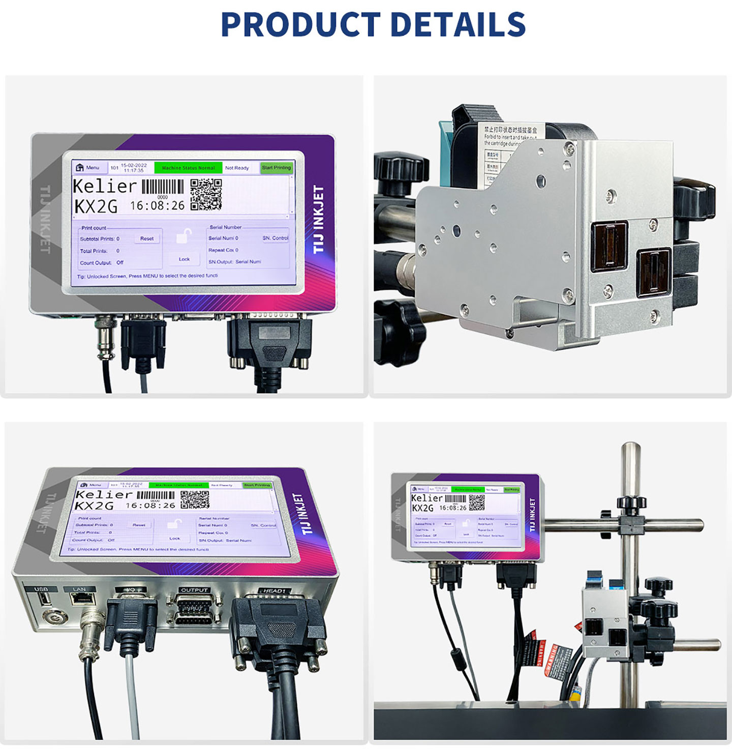 Best Automatic Online Inkjet Printer Batch Tij Inkjet Coding Machine KX2G Company - Kelier 12