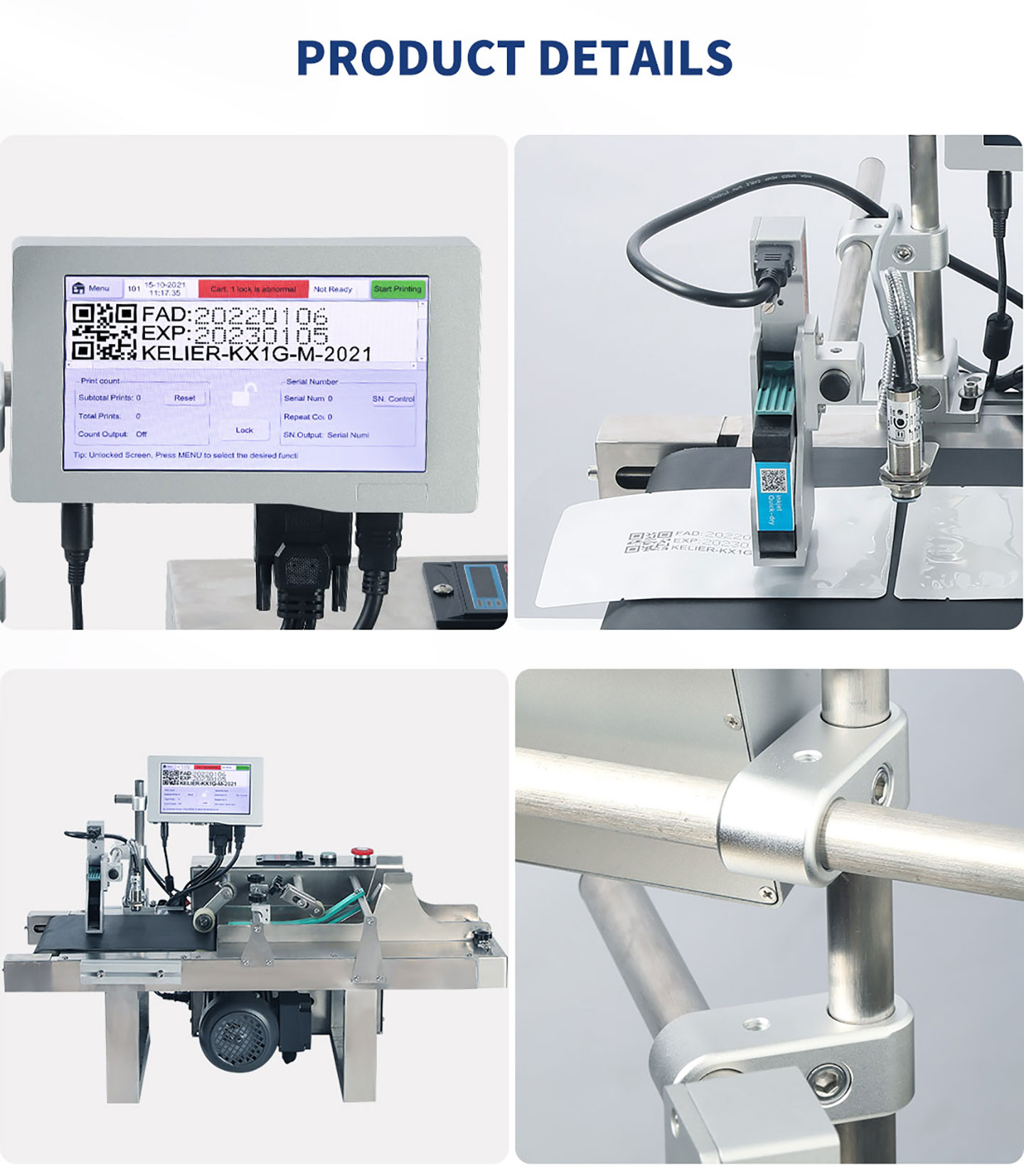 Quality Industrial production coder Inkjet Coding Printer for Inkjet Coding Machine Manufacturer | Kelier 12