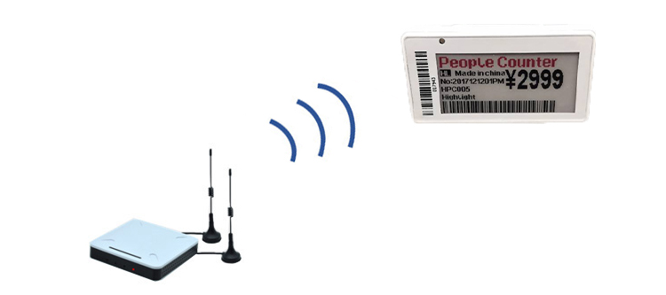 E ink shelf tag Markeer de displayprijs van een winkelketen van 2,9 inch E-inktplanktag 4