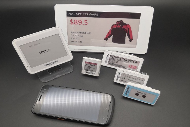E ink shelf tag Markeer de displayprijs van een winkelketen van 2,9 inch E-inktplanktag 5