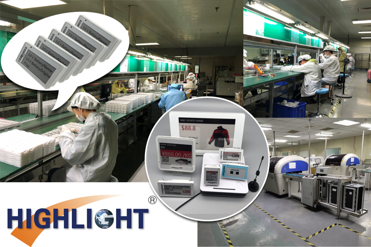 Markeer de displayprijs van een winkelketen van 2,9 inch E-inktplanktag 10