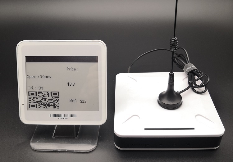 ESL Destaque display de prateleira de transmissão sem fio de loja de 4,2 polegadas e etiqueta de preço de tinta 2