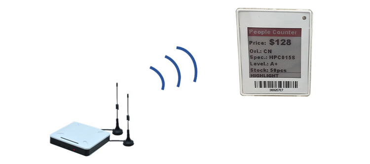 Highlight 1,54-Zoll-Supermarkt-Display-Regaletiketten elektronisches Preisschild 5