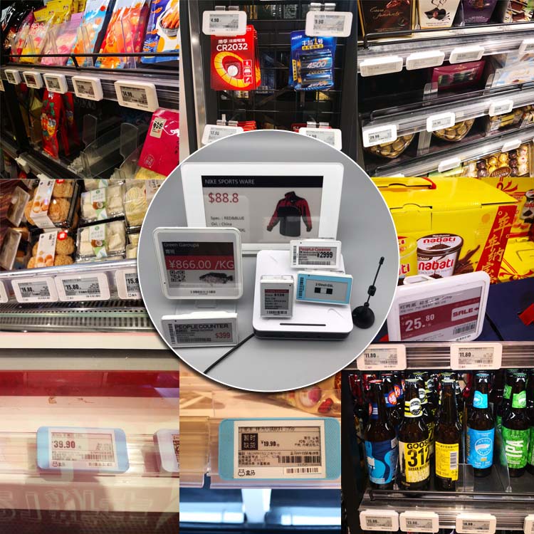 Electronic price tag Highlight 1,54-Zoll-Supermarkt-Display-Regaletiketten elektronisches Preisschild 10