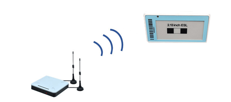 smart esl label Markeer 2,13 inch bevroren slimme elektronische planklabels 6