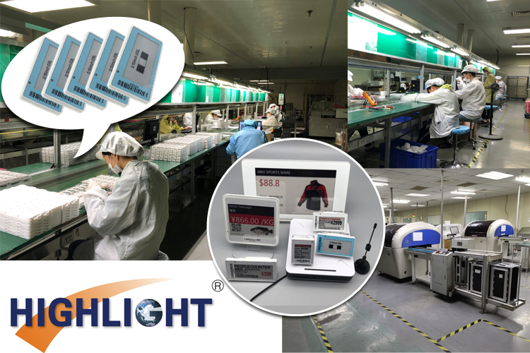 Markeer 2,13 inch bevroren slimme elektronische planklabels 12