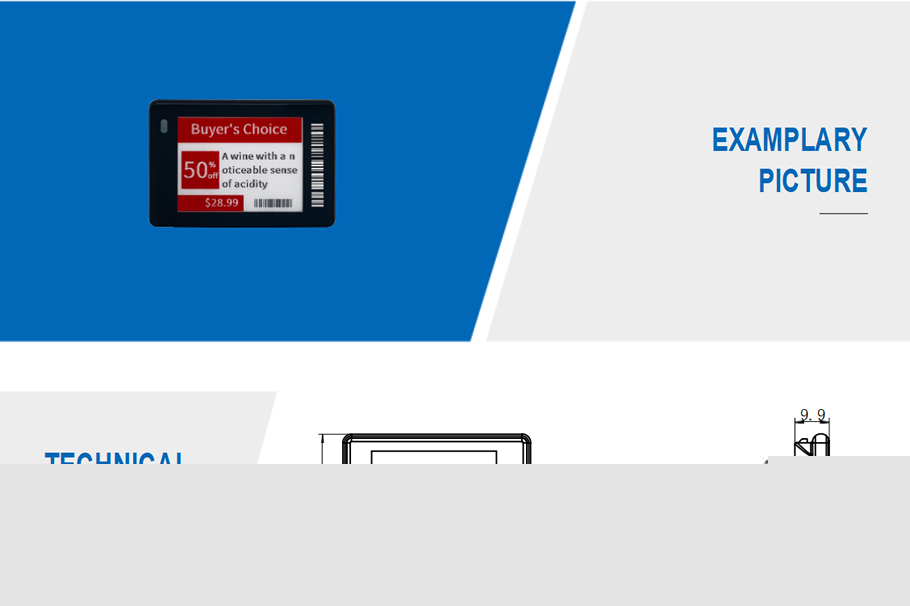 قم بتسليط الضوء على علامة الرف الرقمية مقاس 1.8 بوصة لمتاجر البيع بالتجزئة 7