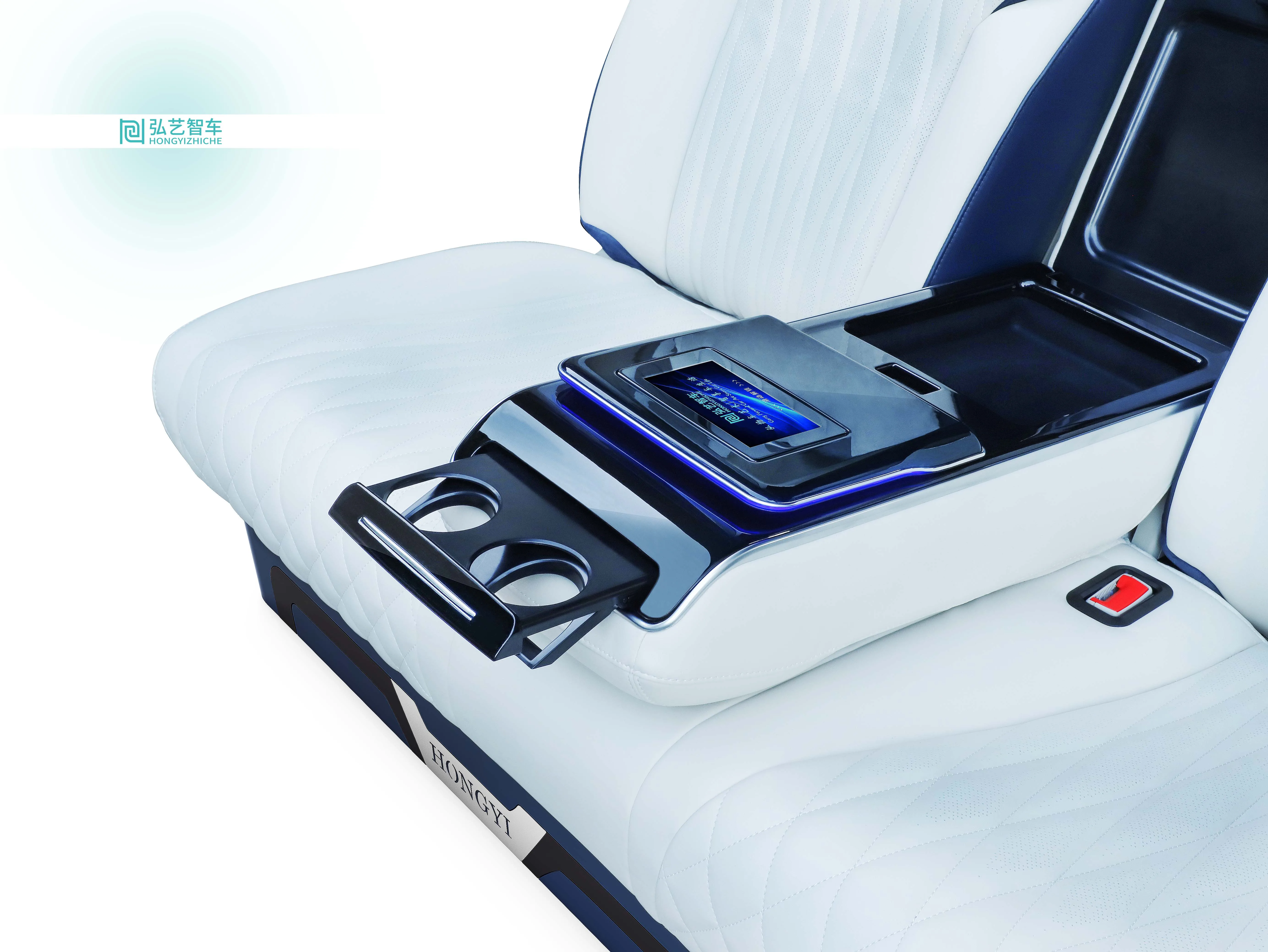 Car Accessories Luxmtre Class C Sofa Leather Bed Third Row Auto Seat 14