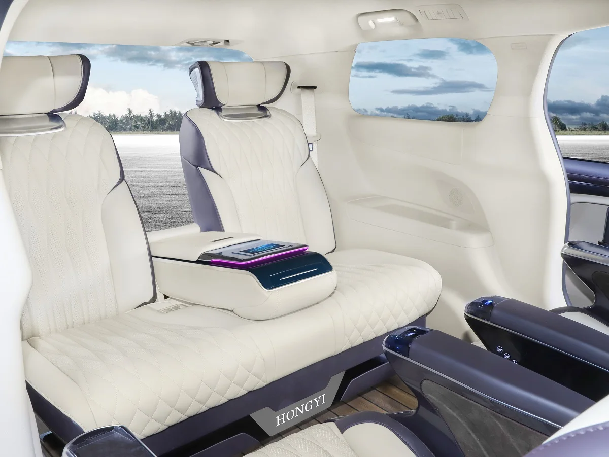 Car Accessories Luxmtre Class C Sofa Leather Bed Third Row Auto Seat 21