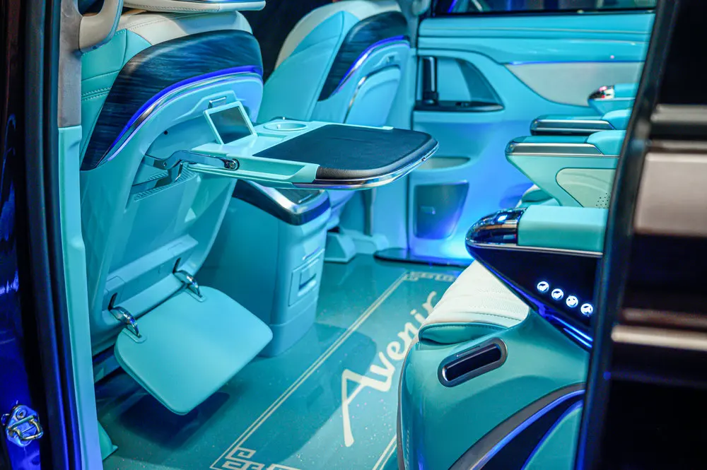 Car Accessories Luxmtre Class C Sofa Leather Bed Third Row Auto Seat 30