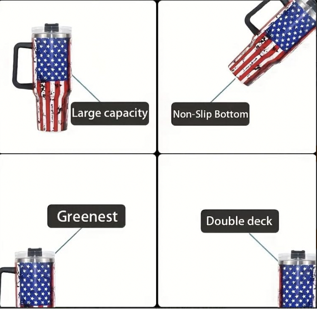 حار بيع 2 طرق للشرب بهلوان الفولاذ المقاوم للصدأ 40oz بهلوان مانعة للتسرب مع جدار مزدوج 15