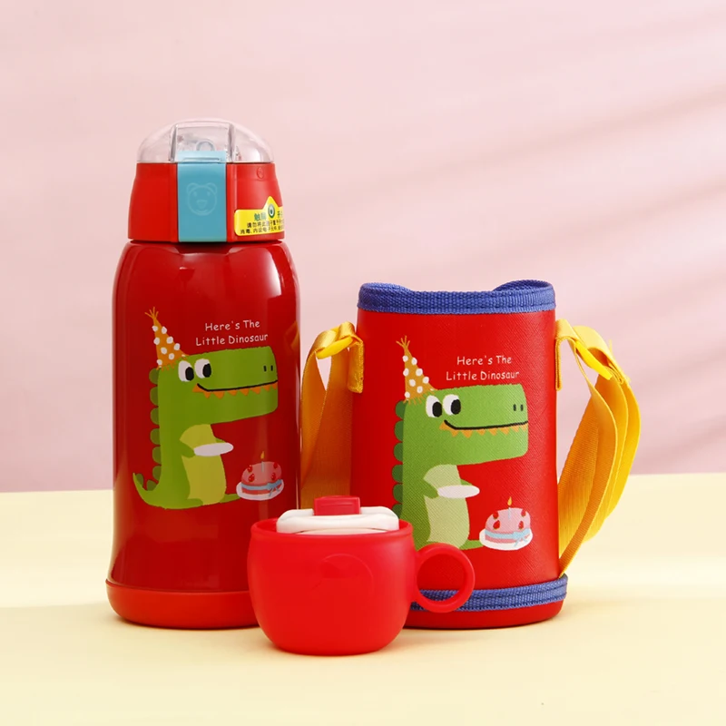 Ineedu garrafa de alimentação para bebê inteligente com canudo e tampa com display de temperatura led copos térmicos a granel especial barato novo mini 12