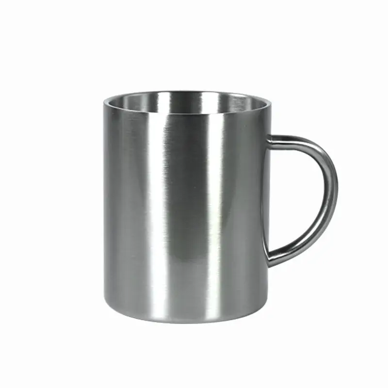 حار بيع مزدوج الجدار حلقة تسلق التخييم الطبخ كوب الفولاذ المقاوم للصدأ القهوة القدح مع مقبض 12