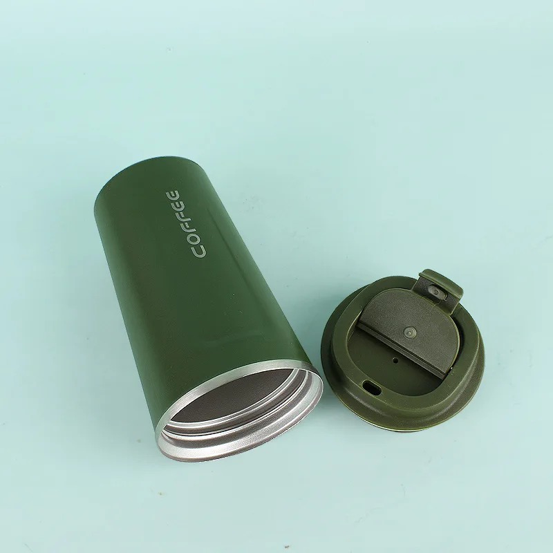 شعار مخصص 380/510 مل فنجان القهوة الفولاذ المقاوم للصدأ جدار مزدوج فراغ معزول 15