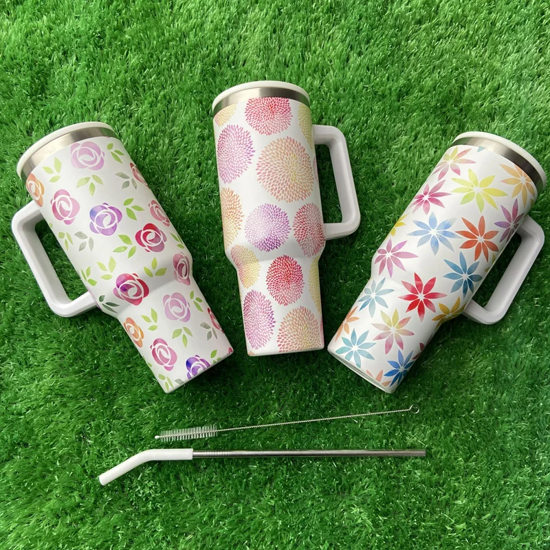 الجملة السائبة 40oz فراغ مزدوج الجدران الفولاذ المقاوم للصدأ بهلوان ورقة الألعاب النارية نمط بهلوان القدح 16