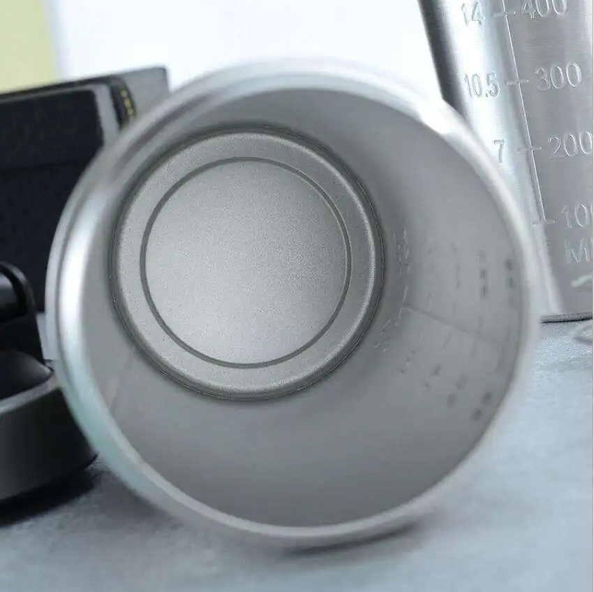 304 500 مل 750 مل زجاجة شيكر بروتين أحادية الجدار من الفولاذ المقاوم للصدأ مخصصة بمقياس 13