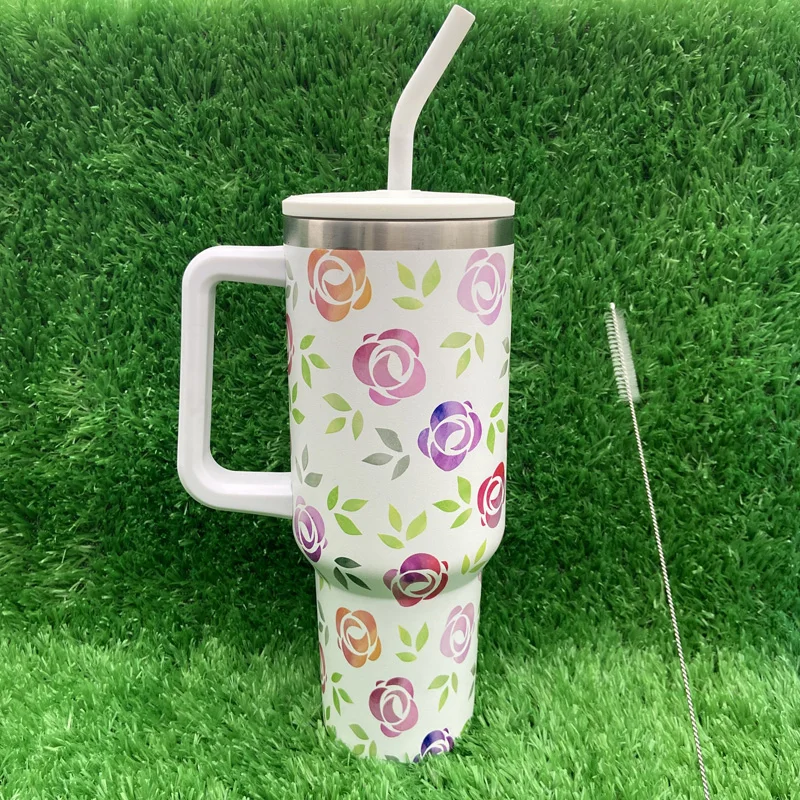 حار بيع ورقة الألعاب النارية سلسلة 40 أوقية الفولاذ المقاوم للصدأ بهلوان التسامي مع مقبض 12