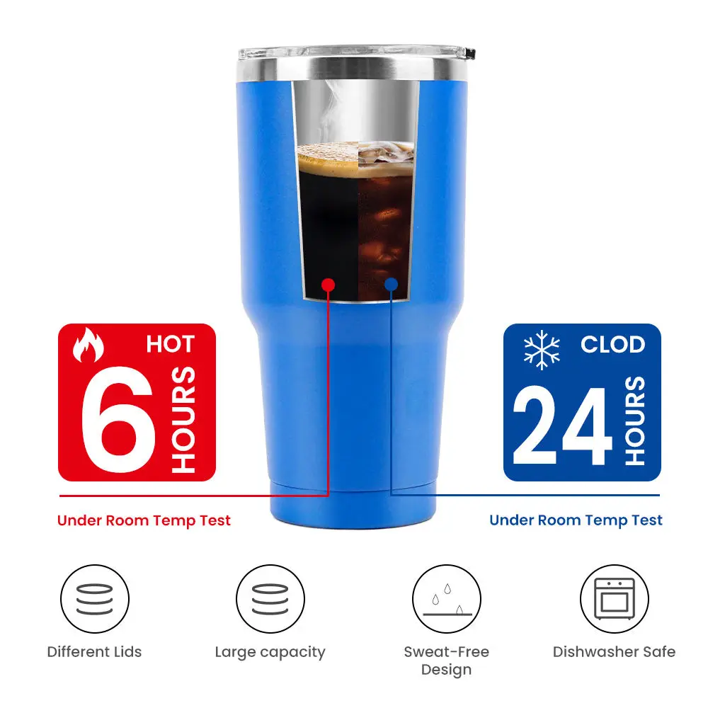 الجملة 20oz / 30oz جدار مزدوج فراغ معزول بهلوان حبوب البن بهلوان مع غطاء مقاوم للتسرب1 15